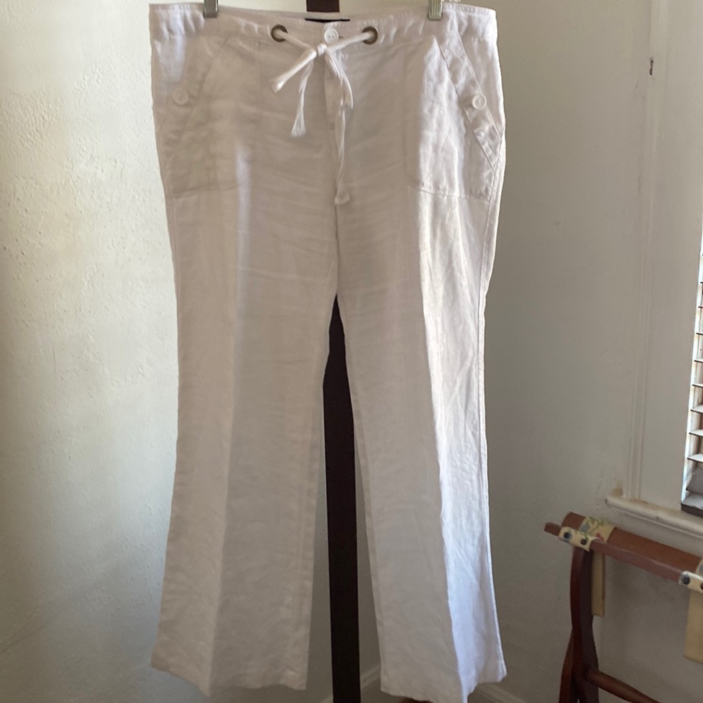 Sanctuary White Linen Pants Sz 31